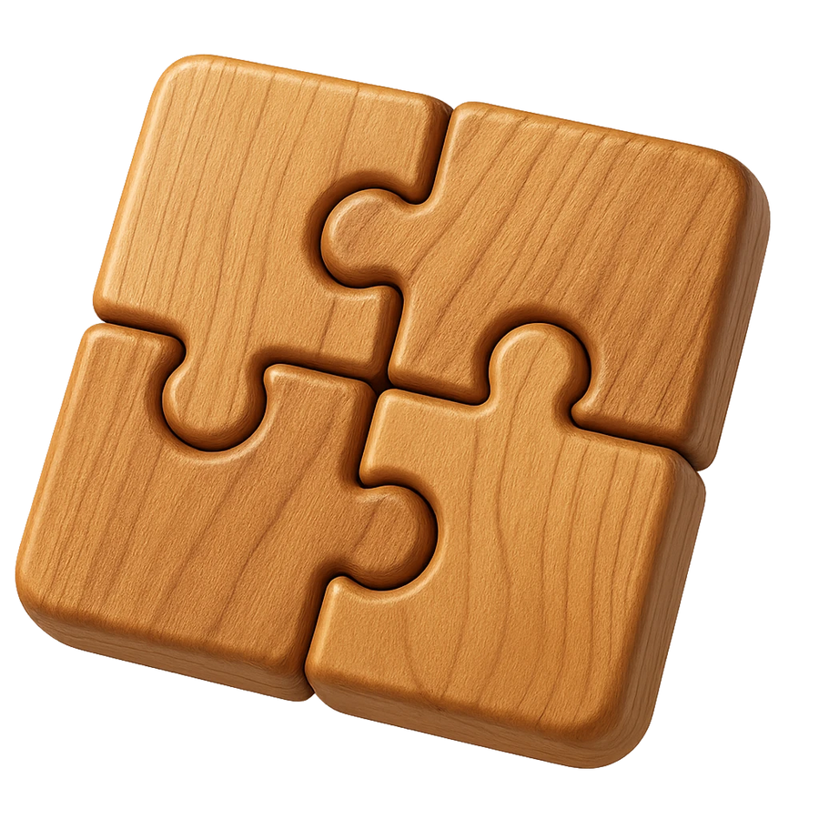 Dřevěné puzzle