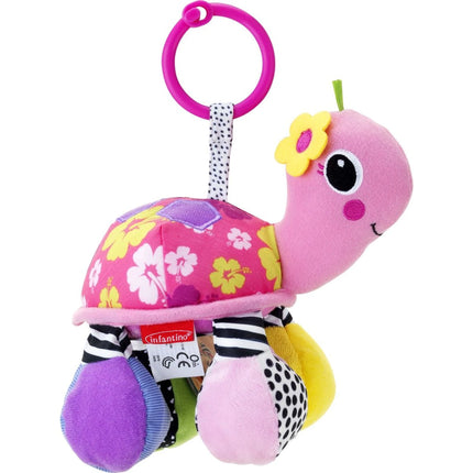 Závěsná želva se zrcátkem růžová