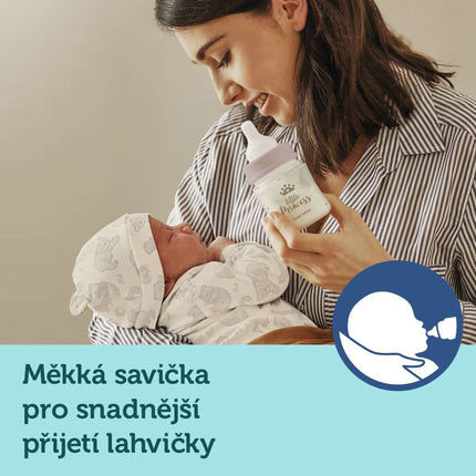 Lahev se širokým hrdlem Royal Baby 240 ml růžová