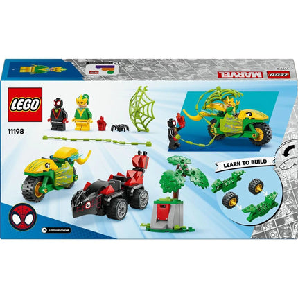 LEGO® Marvel Spidey a jeho úžasní přátelé 11198 Spin, Electro a naháněčka s dinosauřím vozidlem