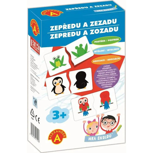 Hra školou® Zepředu a zezadu