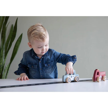 Záchranářská sada autíček dřevěná 3 ks