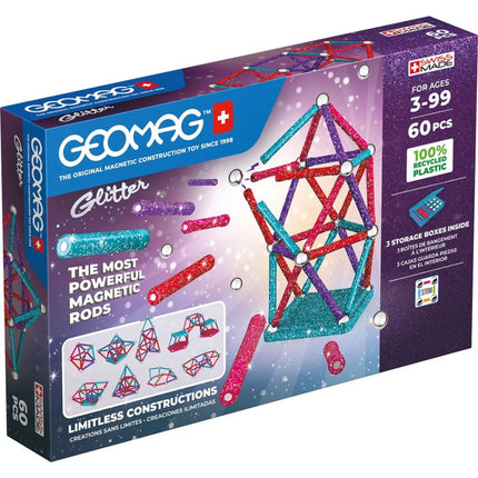 Geomag Glitter Recycled 60 dílků
