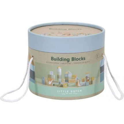 Kostky dřevěné v tubě Blue