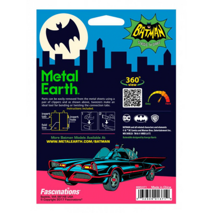 Metal Earth 3D Puzzle Clasic Batmobile 24 dílků - Batman