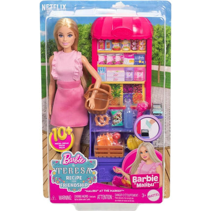 Barbie Panenka Malibu nakupuje Herní set JCT05