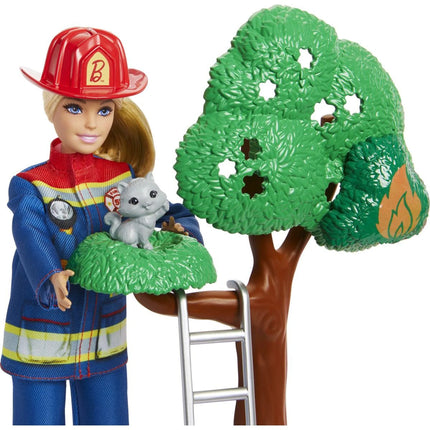 Barbie Hasičská stanice s panenkou Hasička HRG55