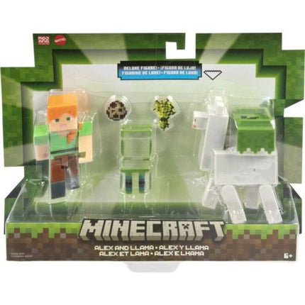 Minecraft Figurka dvojbalení Alex and Llama 8 cm