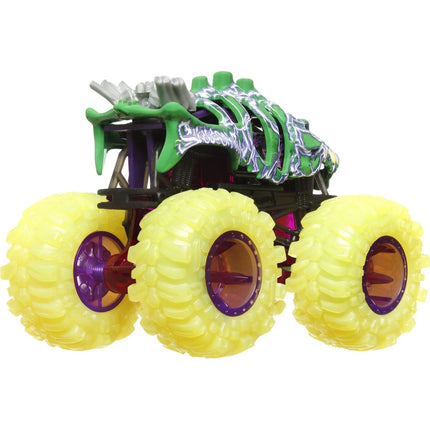 Hot Wheels Monster Trucks Power Smashers Truck Skelesaurus žlutá kola