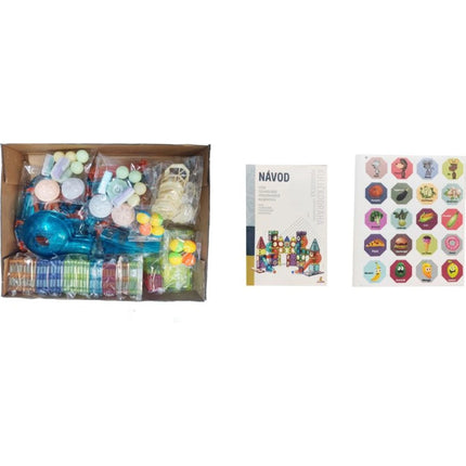 Kuličkodráha magnetická se světlem 150 ks (279)