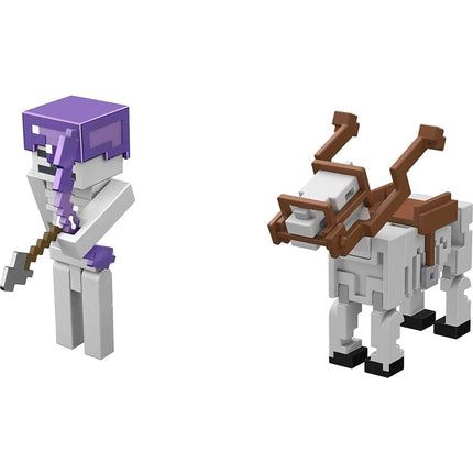 Minecraft Figurka dvojbalení Skeleton and Trap Horse 8 cm