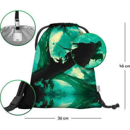 Školní sáček na obuv Drak