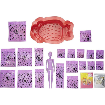 Barbie Color Reveal panenka Pěna plná zábavy Jahoda GTR91