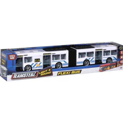 Teamsterz Autobus se zvukem a světlem bílý