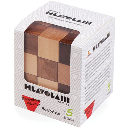 Dřevěný hlavolam Krychle