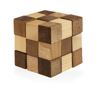 Dřevěný hlavolam Krychle