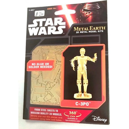 Metal Earth 3D puzzle Gold C-3PO - Hvězdné války