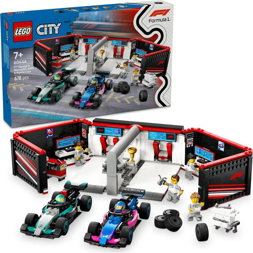 LEGO® City 60444 Garáž F1® a vozy Mercedes-AMG a Alpine