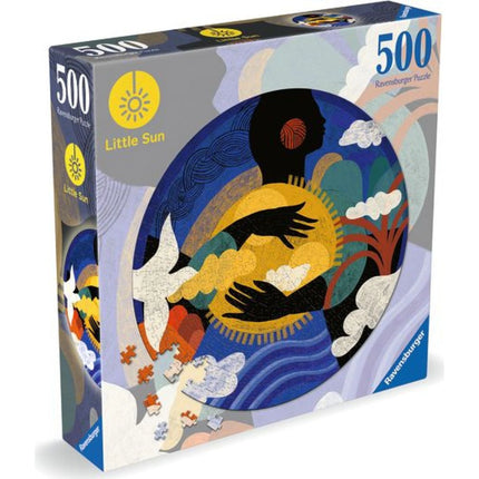 Ravensburger Kruhové puzzle: Little Sun - Správný pocit 500 dílků