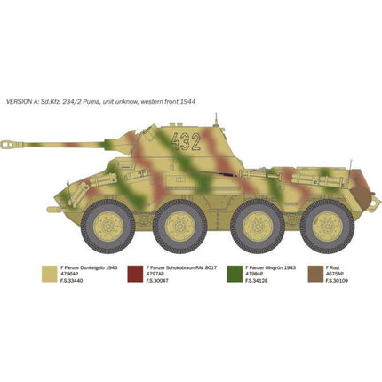 Model Kit military 6572 Sd.Kfz.234/2 Puma 1:35