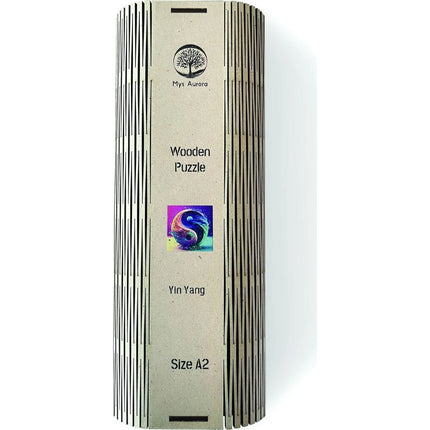 Dřevěné puzzle Jin a Jang A2