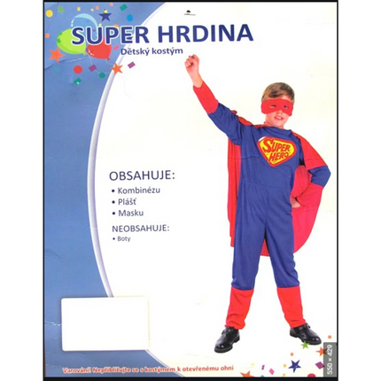 Dětský karnevalový kostým Super hrdina 110 - 120cm