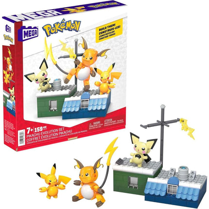 MEGA Postav a vystav si Pokémona Evoluční set Pikachu