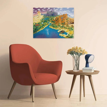 Ravensburger Puzzle: Svět Minecraftu 1500 dílků