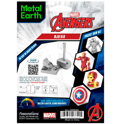 Metal Earth 3D puzzle Thórovo kladivo 24 ks - Avengers