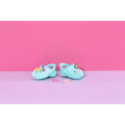 BABY born Gumové sandálky s ozdobami tyrkysové
