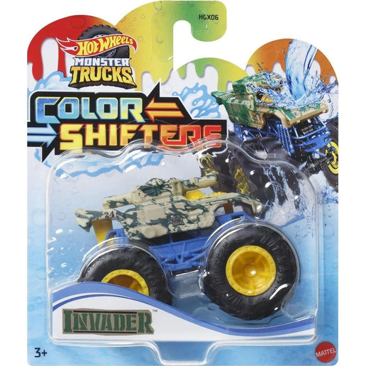 Hot Wheels Monster Trucks Color Shifters HGX06 Invader