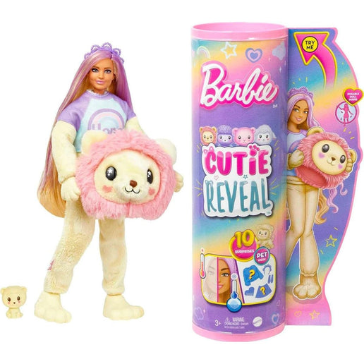 Barbie Cutie Reveal pastelová edice Lev HKR06