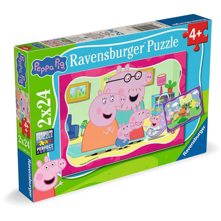 Ravensburger Puzzle: Prasátko Peppa 2 x 24 dílků