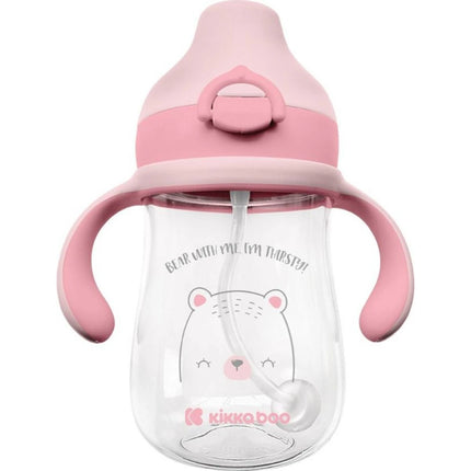 Hrnek se silikonovým pítkem 300 ml 6m+ Bear with me Pink