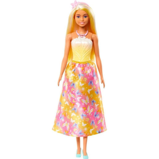 Barbie Pohádková princezna žlutá HRR09