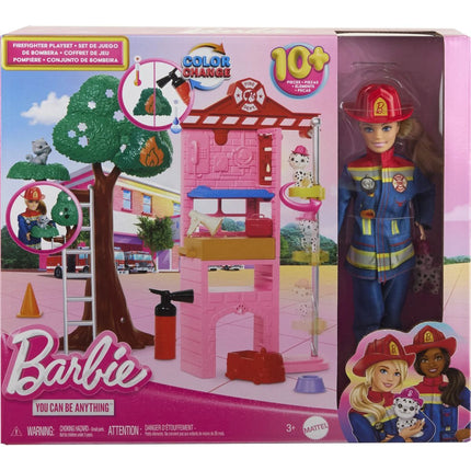 Barbie Hasičská stanice s panenkou Hasička HRG55