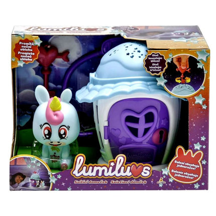 Domeček svítící s jednorožcem Lumiluvs