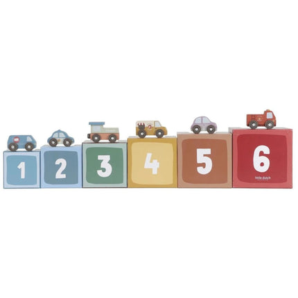 Kostky stohovací s autíčky