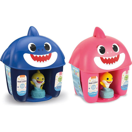 Clemmy Baby Shark Kyblík s kostkami růžový 6 dílků