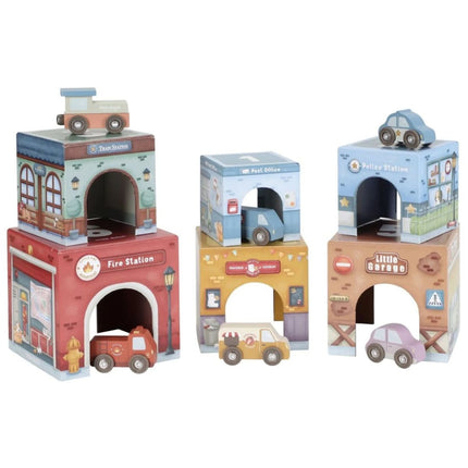 Kostky stohovací s autíčky