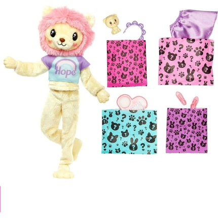 Barbie Cutie Reveal pastelová edice Lev HKR06