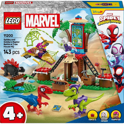 LEGO® Marvel 11200 Spidey a jeho úžasní přátelé Spidey, Gobby a raptoří bitva na základně na stromě