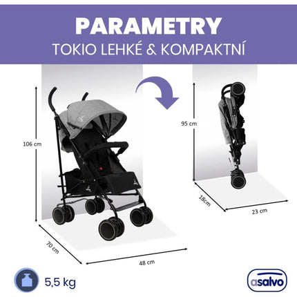 Asalvo Golfáč Tokio 6 m - 15 kg anthracite