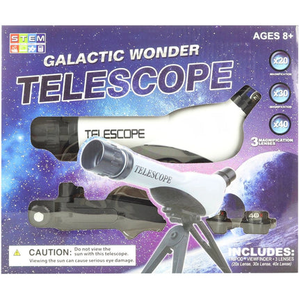 Plastový teleskop se stojanem s objektivem 60 mm