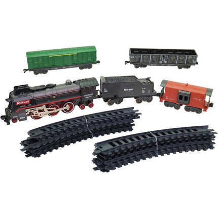 Parní vlaková souprava na baterie 68 dílků