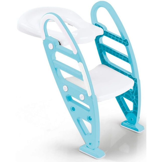 Schůdky se sedátkem k toaletě modré