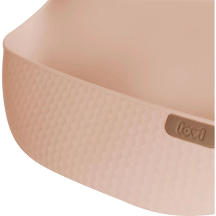 Silikonový bryndák s kapsou Nude