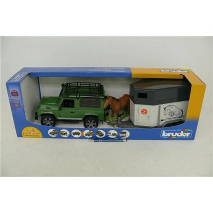 Bruder 02592 Land Rover a přepravník na koně