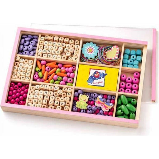 Korálky ABC v krabičce