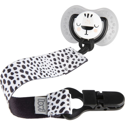 Stužka na dudlík s klipem Salt & Pepper